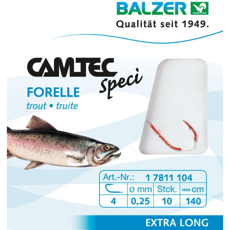 Balzer Camtec Speci Forelle/Sbiro rot 200cm #8