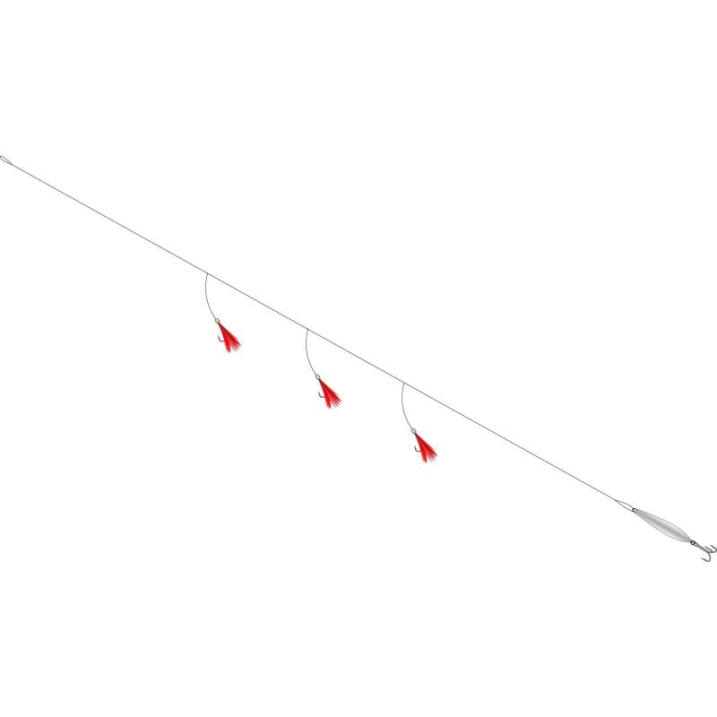 Balzer Makrelenvorfach pink, 1,80m, 0,40/0,60mm, Hakengr&ouml;&szlig;e 1