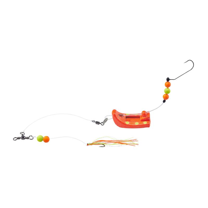 Balzer Plattfisch Perchman Rig, Rot-Gelbe Punkte, 28g