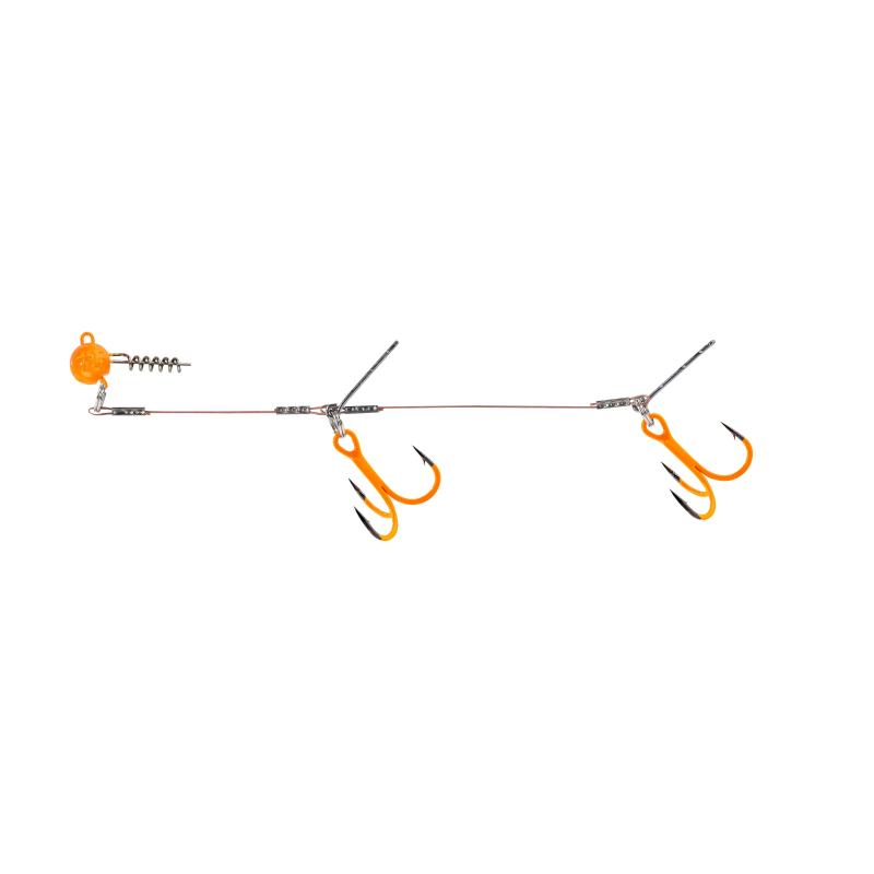 Balzer Shirasu Gummifisch-System mit Screw Jig orange 9cm 5g 2x#1