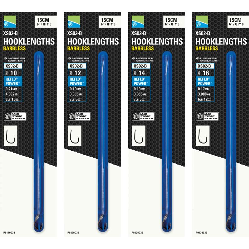 Preston 6"/15cm Mag Store Hooklength 12 Xs02-B