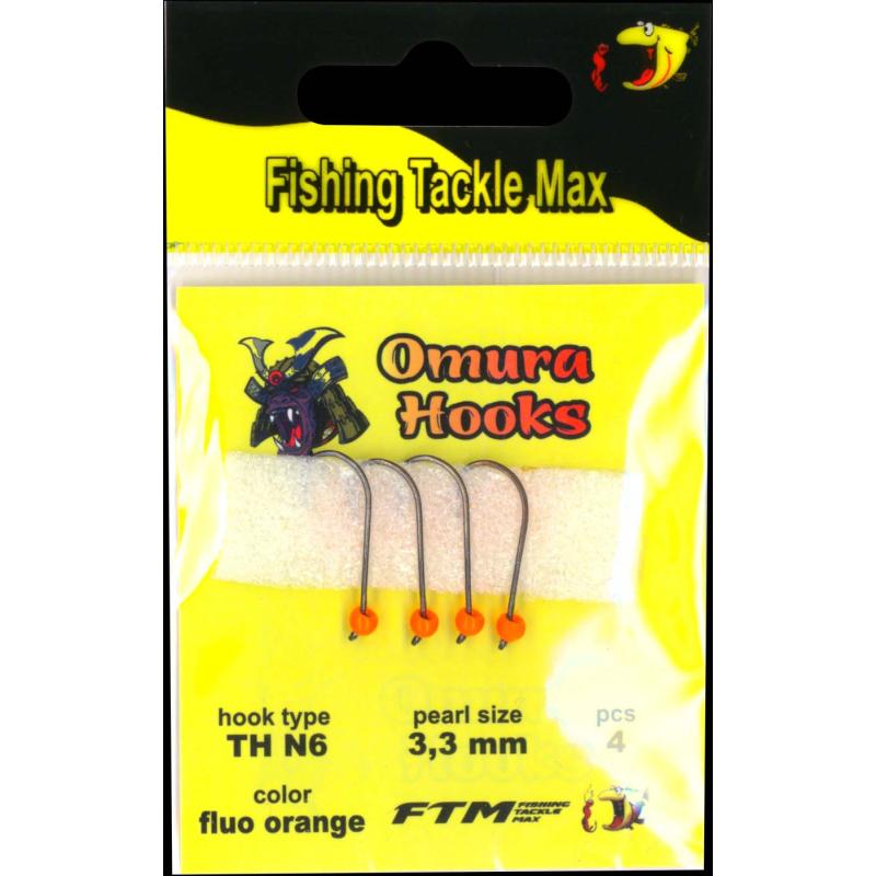 Omura Omura Hook TH N6 fluo orange 3,3mm 0,39gr 4 St&uuml;ck
