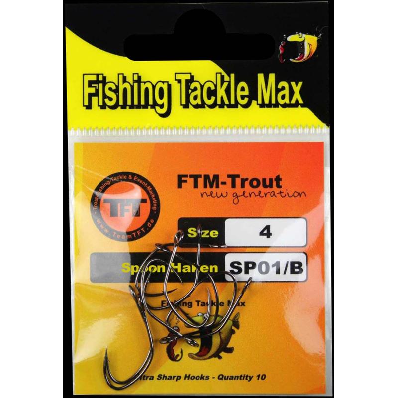 Fishing Tackle Max Haken lose Spoon SP01/B Gr.4 Inh.10 Stk.