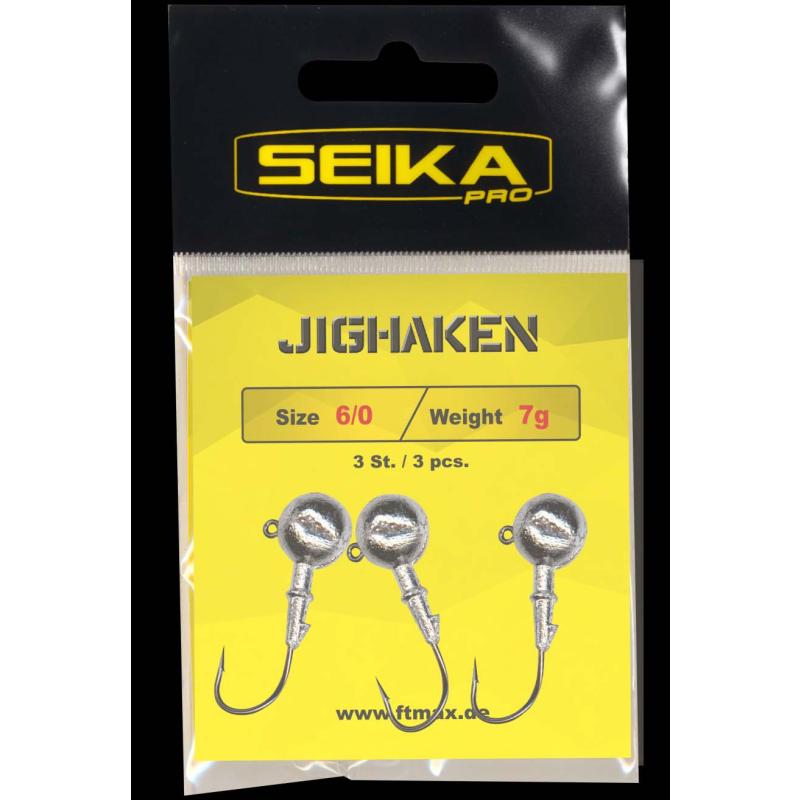 Seika Pro Jigk&ouml;pfe 7 gr. Gr&ouml;&szlig;e 6/0 Inh.3 Stk.