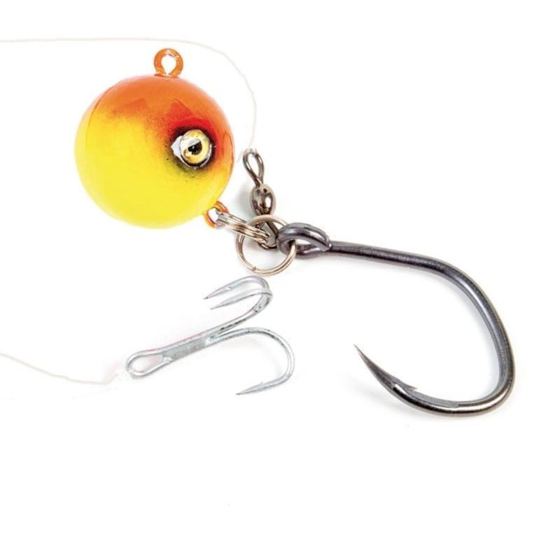 Fladen Deadbait Halibut Rig, 300g Yellow/Red, 12/0 and 3/0 hook