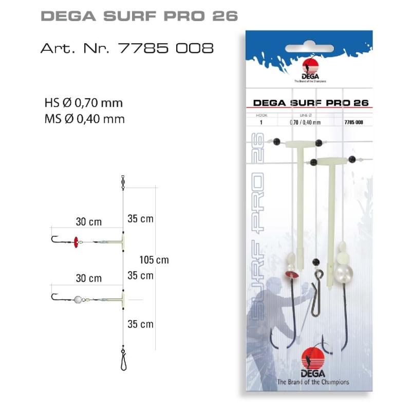 Produktbild DEGA Brandungsvorfach DEGA-SURF Pro 26