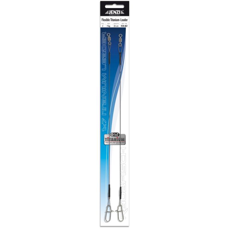 JENZI Super softes Titan 1x7 Vorfach, 7,0 kg 23,0 cm