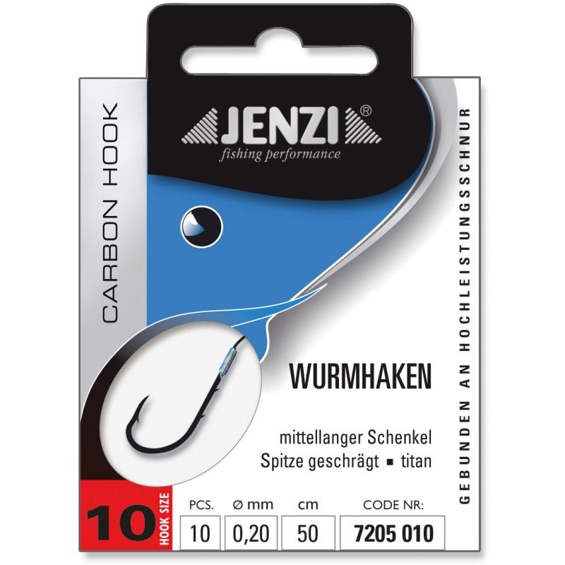 JENZI Wurmhaken Gr.10 0,20mm 50cm