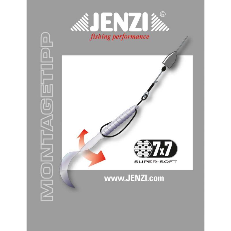 Jenzi 7x7 Texas-Rig, 7g, Hak 1/0, 12kg