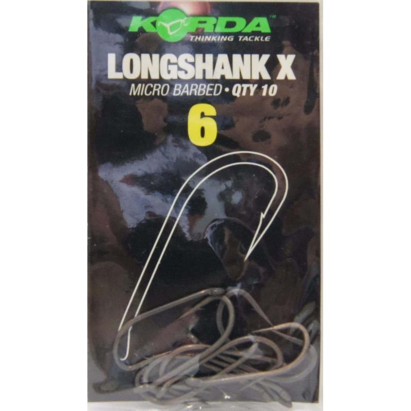 Korda Long Shank X &ndash; 10 St&uuml;ck Size 10