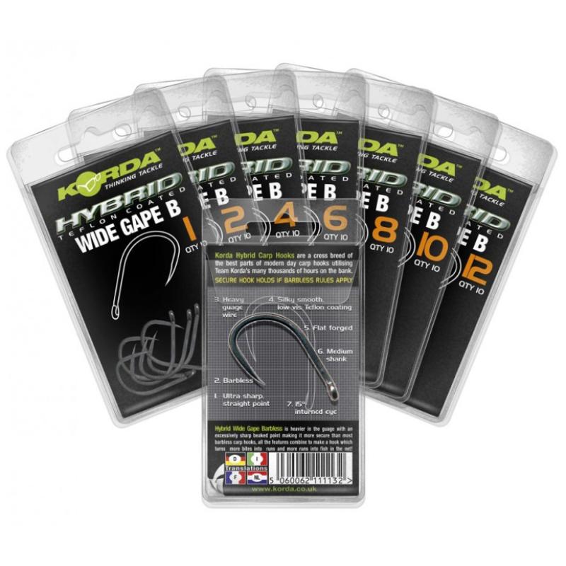 Korda Wide Gape B &ndash; 10 St&uuml;ck Size 8