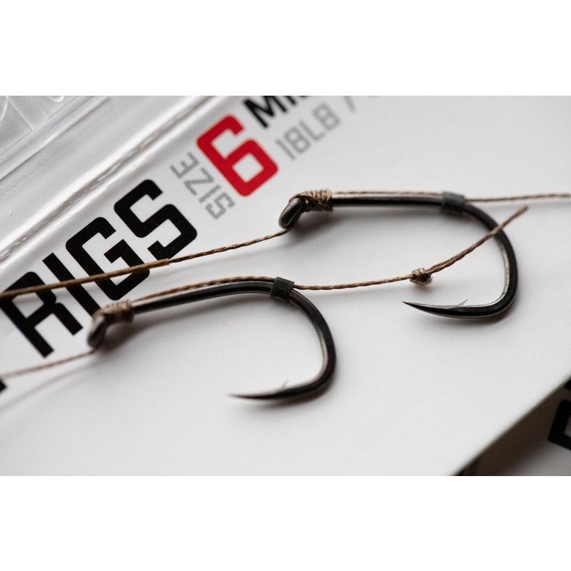 Korda Basix Hair Rigs Wide Gape Size 4 25 lb