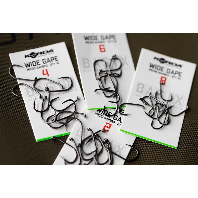 Korda Basix Wide Gape Barbless Size 2