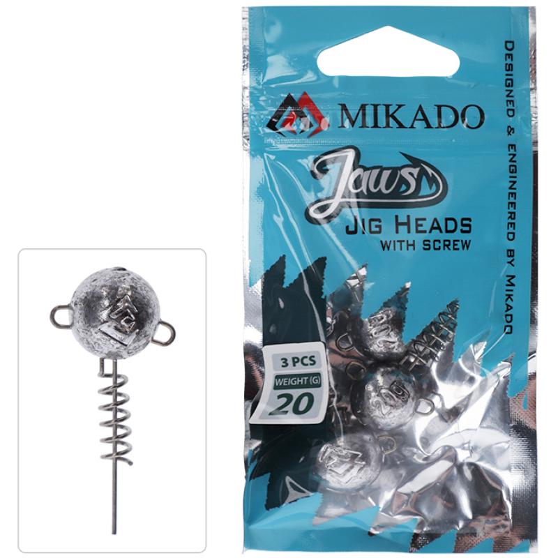 Mikado Bleikopf - Jaws mit Schraube 15G - 3 Stck.