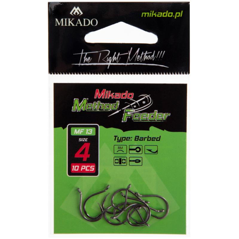 Mikado Haken - MF13 Nr. 10 - mit Widerhaken - 10 Stck.