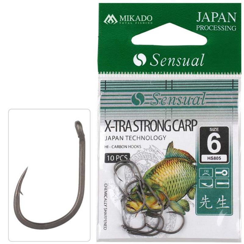 Mikado Haken Sensual X-Tra Strong Carp Nr. 8 Db .