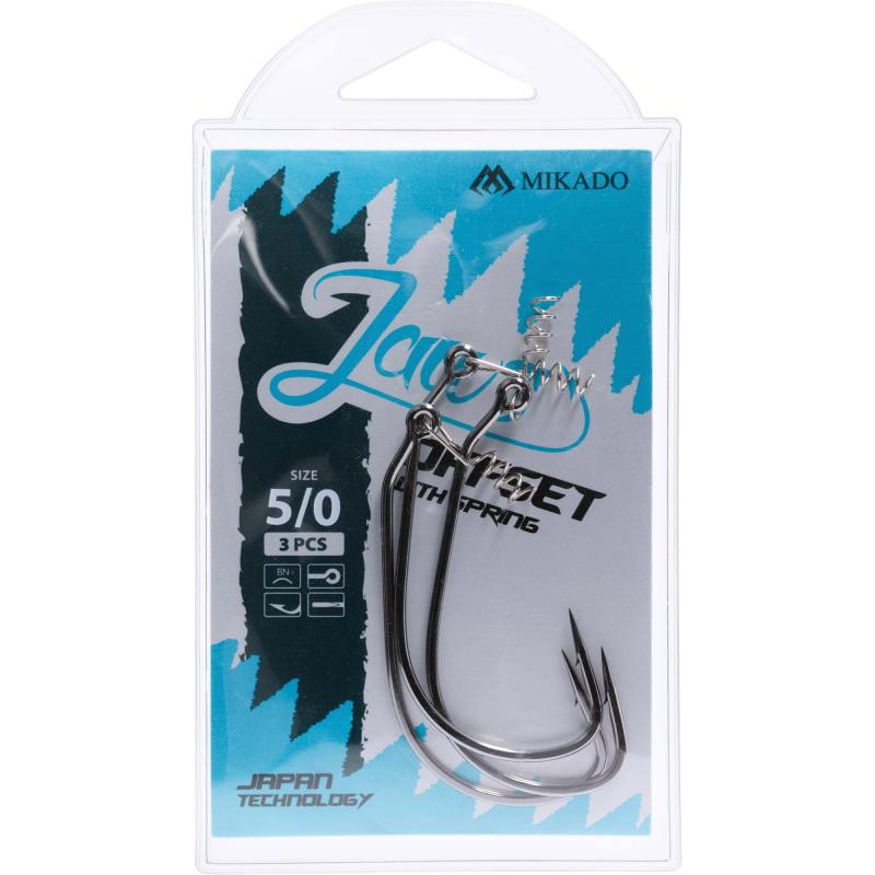 Mikado Haken - Jaws Offset Mit Schraube Nr. 3/0 - 3 Stck.