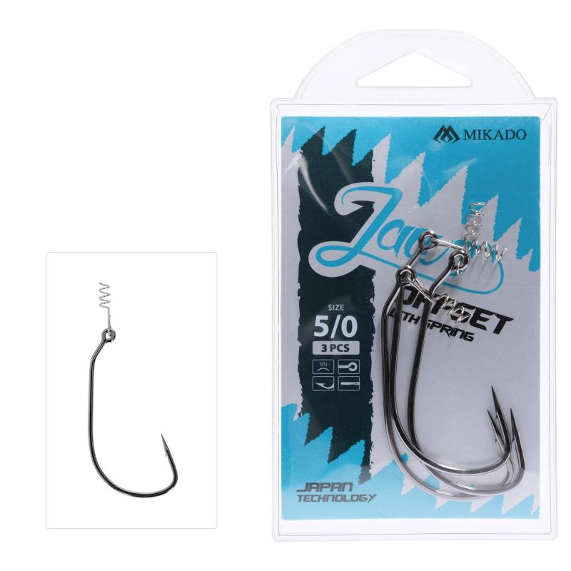 Mikado Haken - Jaws Offset Mit Schraube Nr. 4/0 - 3 Stck.