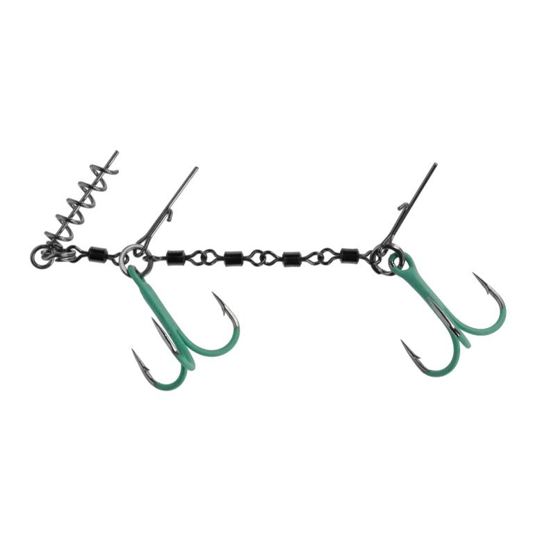 Mikado Jaws Double Evo Stinger Fluo - 25Kg - Nr. 1/0
