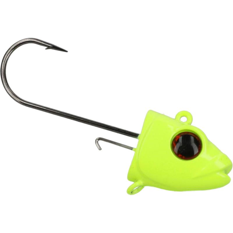 Mikado Jig Head Jaws Vertical 45G-5/0-Fluo 2 Stck.