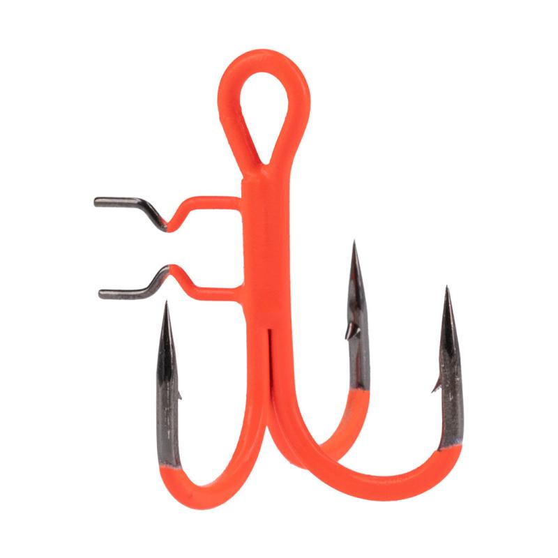 Produktbild Mikado Drillingshaken Jaws Vertical Uv Orange Nr 1/0 4 Stck.