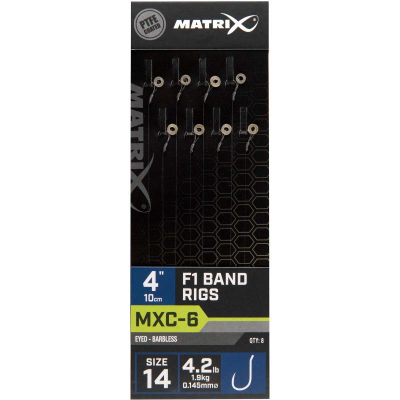 Produktbild Matrix MXC-6 Size 14 Barbless / 0.145mm / 6" (15cm) F1 Band - 8pcs