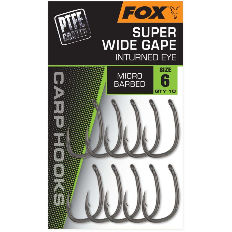 FOX Super Wide Gape (inturned Eye) - Size 6
