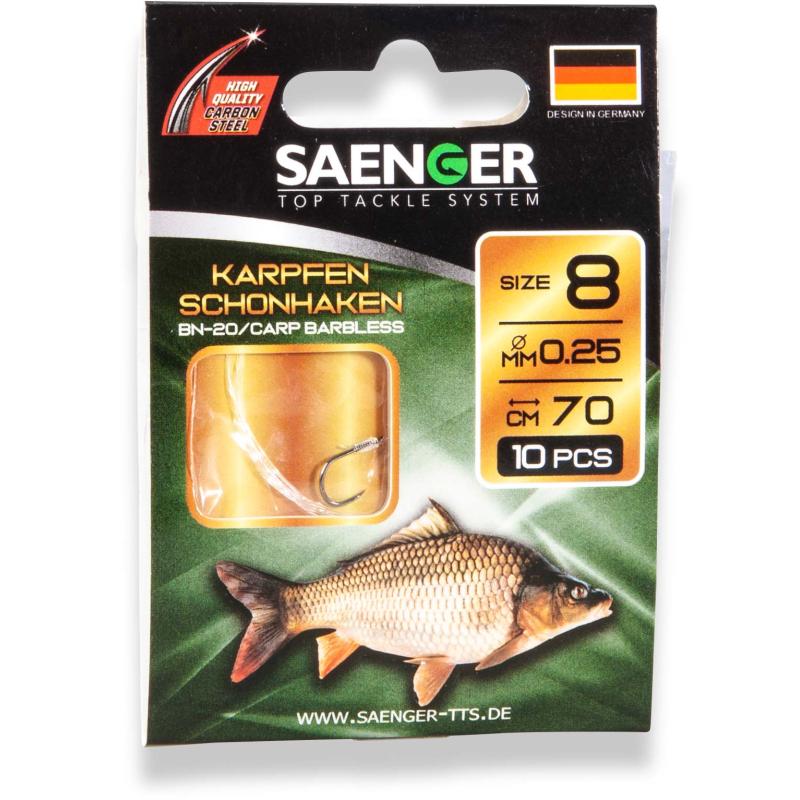 S&auml;nger Karpfen Schonhaken BN-20 70cm 8 10pcs.