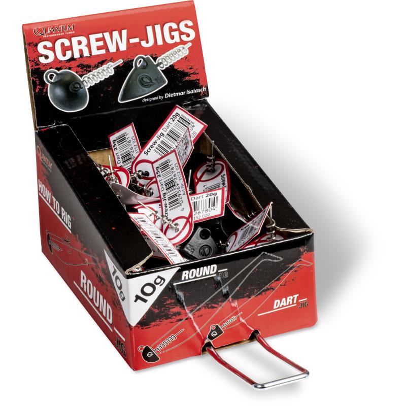 Quantum 7g Q-Screw-Jigs Dartkopf matt schwarz