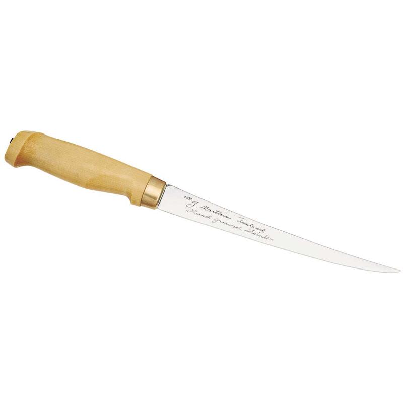 Marttiini Finnisches Filetiermesser Klingenl&auml;nge 19cm Holzgriff
