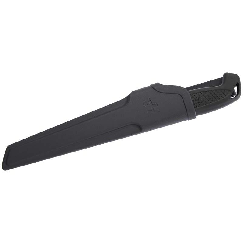 Herbertz Filetiermesser, Klassik, Schwarz, Medium, Aisi 440 Edelstahl, Steckscheide