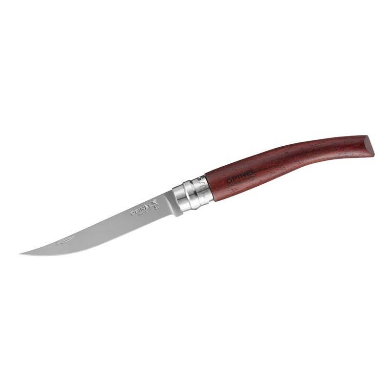 Opinel No 10 Effile Taschenmesser, Padoukholz-Griff, Edelstahl, Rostfrei, Virobloc