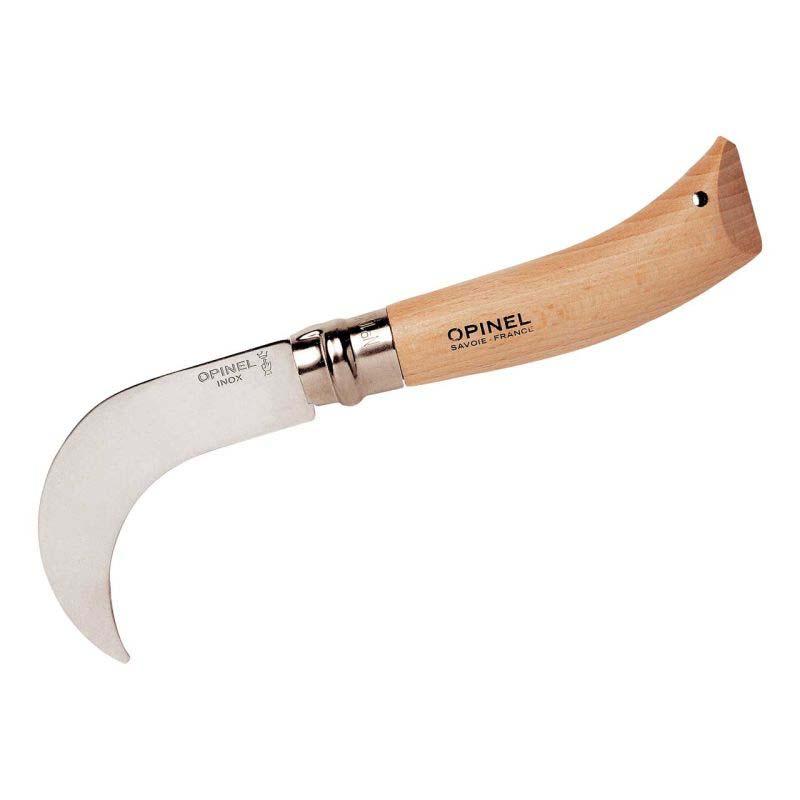 Opinel No 10 G&auml;rtnermesser, Buchenholz-Griff, Edelstahl, Rostfrei, Virobloc