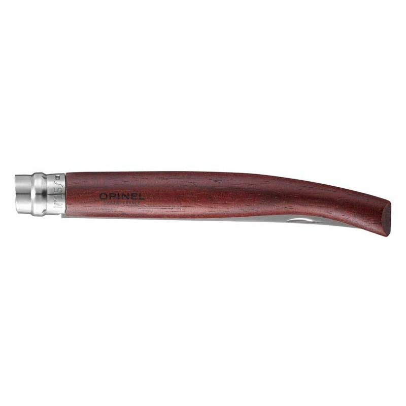 Opinel No 15 Effile Filetiermesser, Sandvik 12C27-Stahl, Rostfrei, Virobloc, Padoukholz-Griff