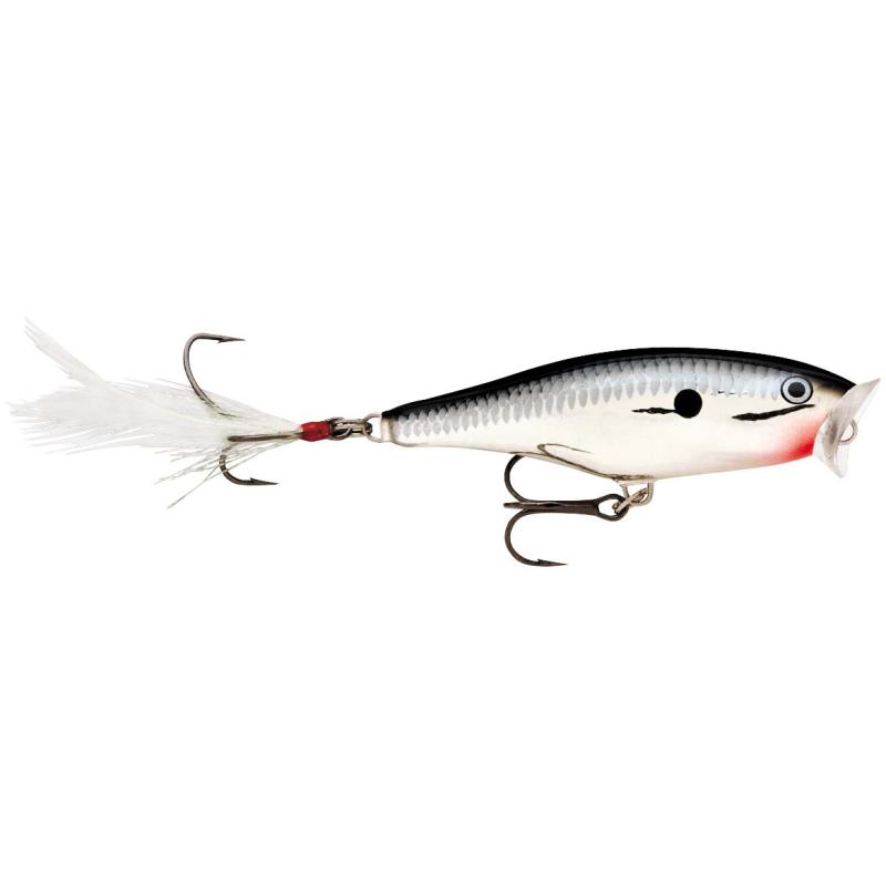 Rapala Skitter Pop Top Water 5cm Chrome Oberfl&auml;chenk&ouml;der