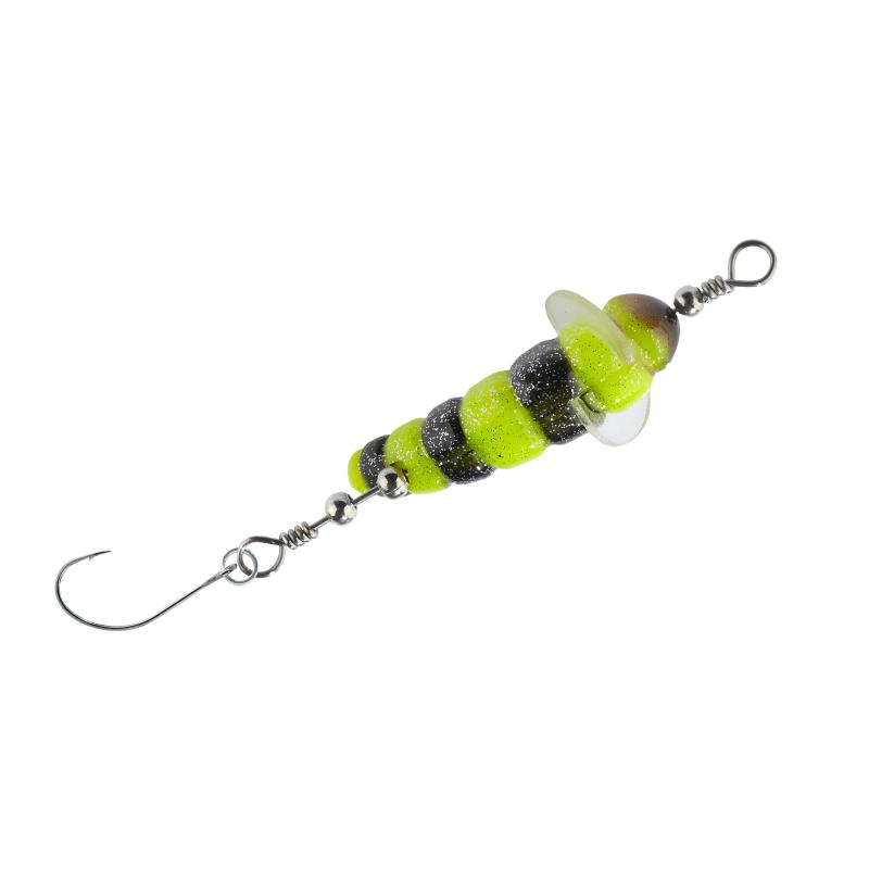 Balzer Trout Attack Killer Made mit Einzelhaken gelb-schwarz UV 4cm 2,3g