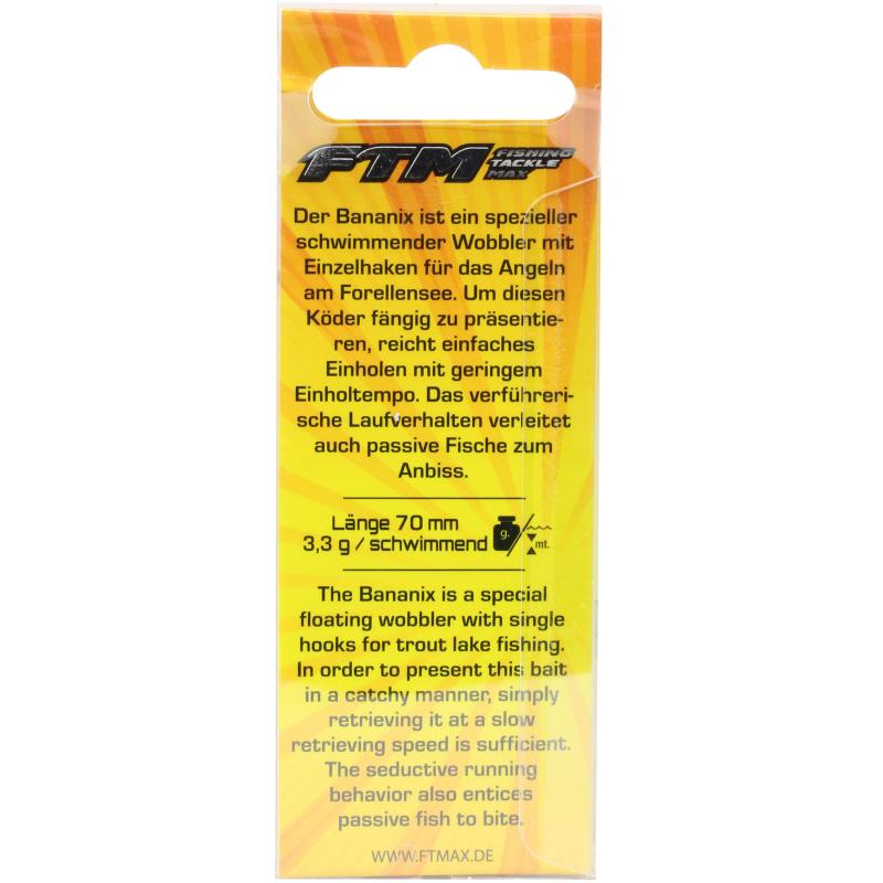 Fishing Tackle Max Wobbler Bananix 70 mm 3,3 g Farbe 08