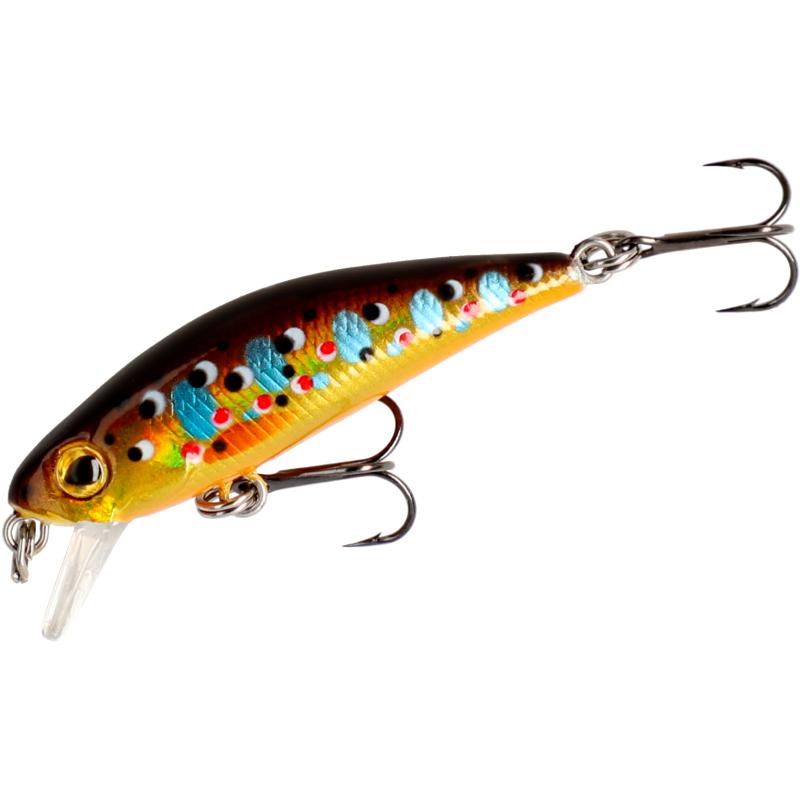 Mikado Wobbler Twist - 42mm/2.8G/Brown Trout - sinkend