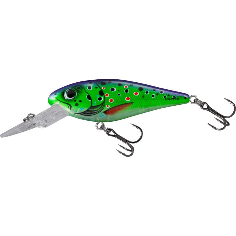 Salmo Rattlin&rsquo; Executors 7cm SDR Clear Purple Trout
