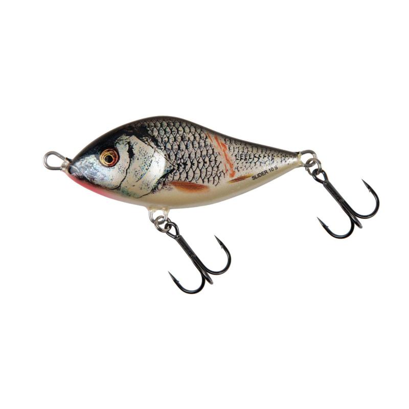 Produktbild Salmo Slider 12cm Sinking Wounded Real Grey Shiner