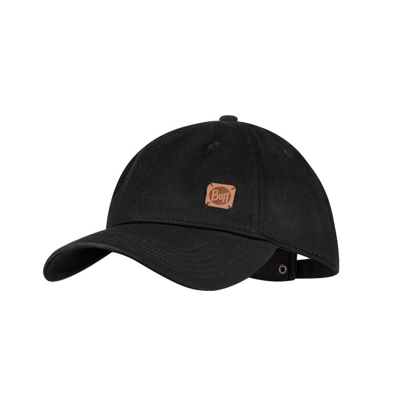 Buff Baseball Cap Solid Black