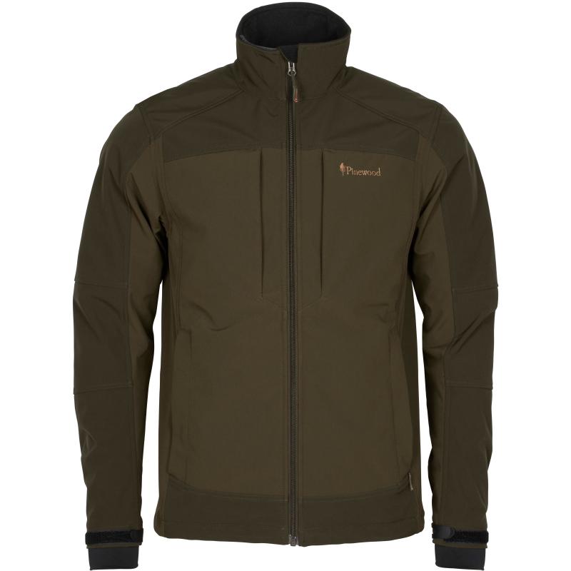 Pinewood Sm&aring;land Stretch Shell Jacket D.Olive/Suede Brown 3XL