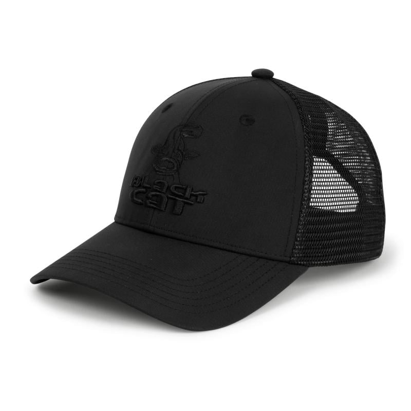 Black Cat Black Trucker Cap