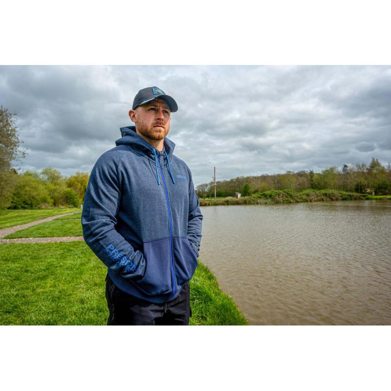 Preston Navy Tide Zip Hoodie - M