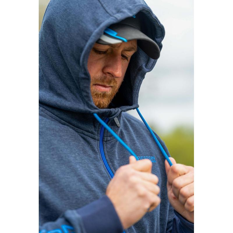 Preston Navy Tide Zip Hoodie - L