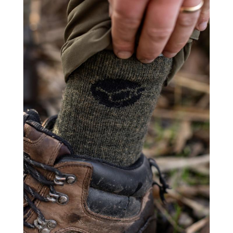 Korda Kore Merino Wool Sock Black (UK 7-9) / (EU 41/43)