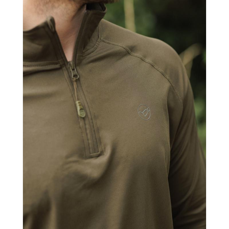Korda Kool UPF Zip Jersey Dark Kamo S