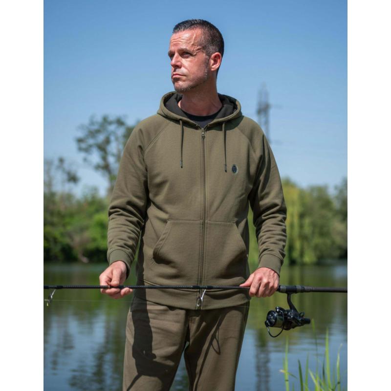 FOX Collection Zipped Hoody - Green - 2XL