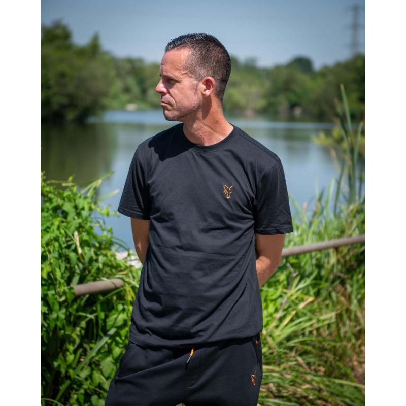 FOX Classic T - Black / Orange - 3XL