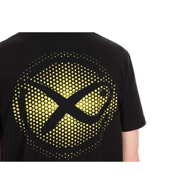 Matrix Large Fade Logo T-Shirt - Black/Lime S